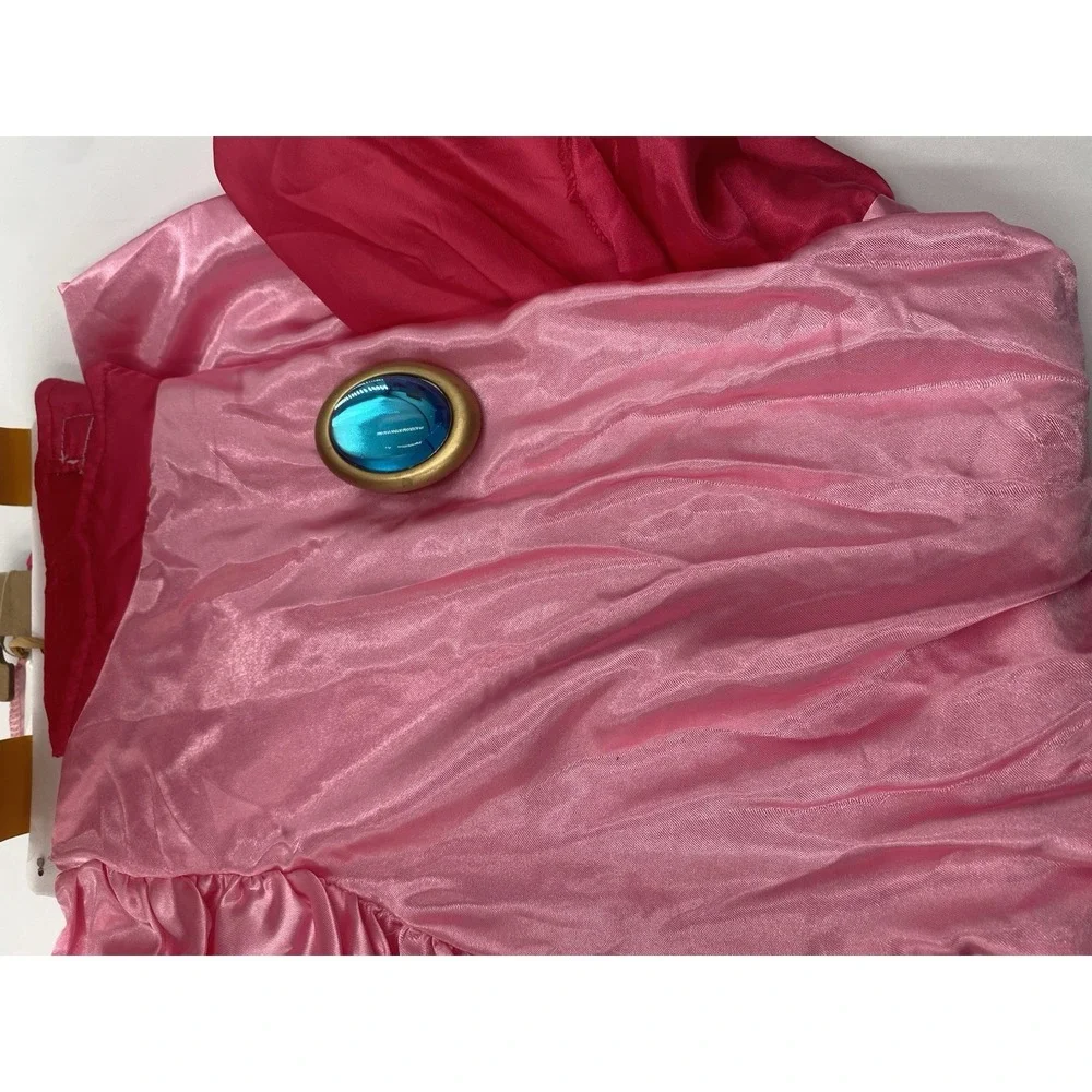 Princess Peach Super Mario Brothers Classic Child Costume, Size L (10/12) NEW‎